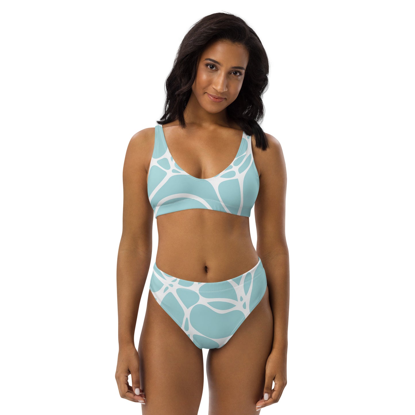 Oceanic Ink Water Recycled high-waisted bikini