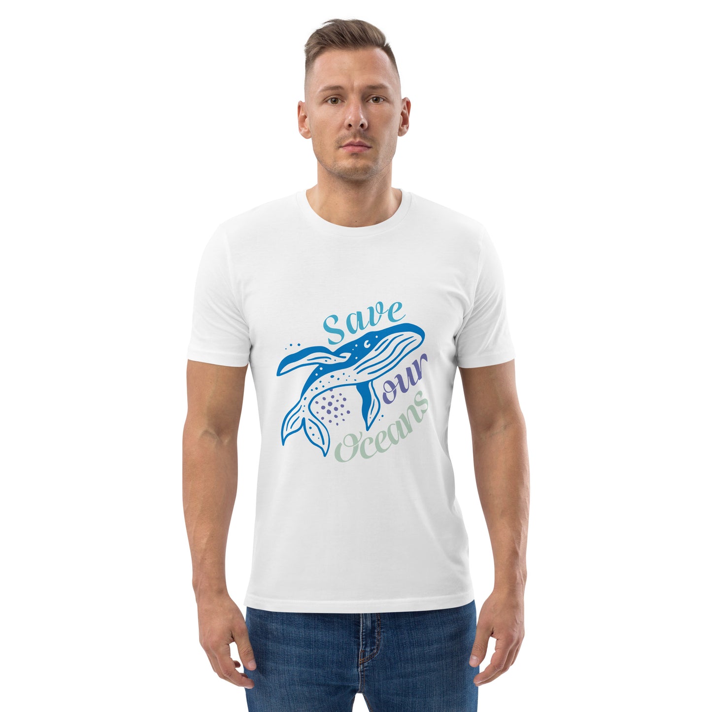 Oceanic Ink Save Our Oceans Men's Organic Cotton T-Shirt