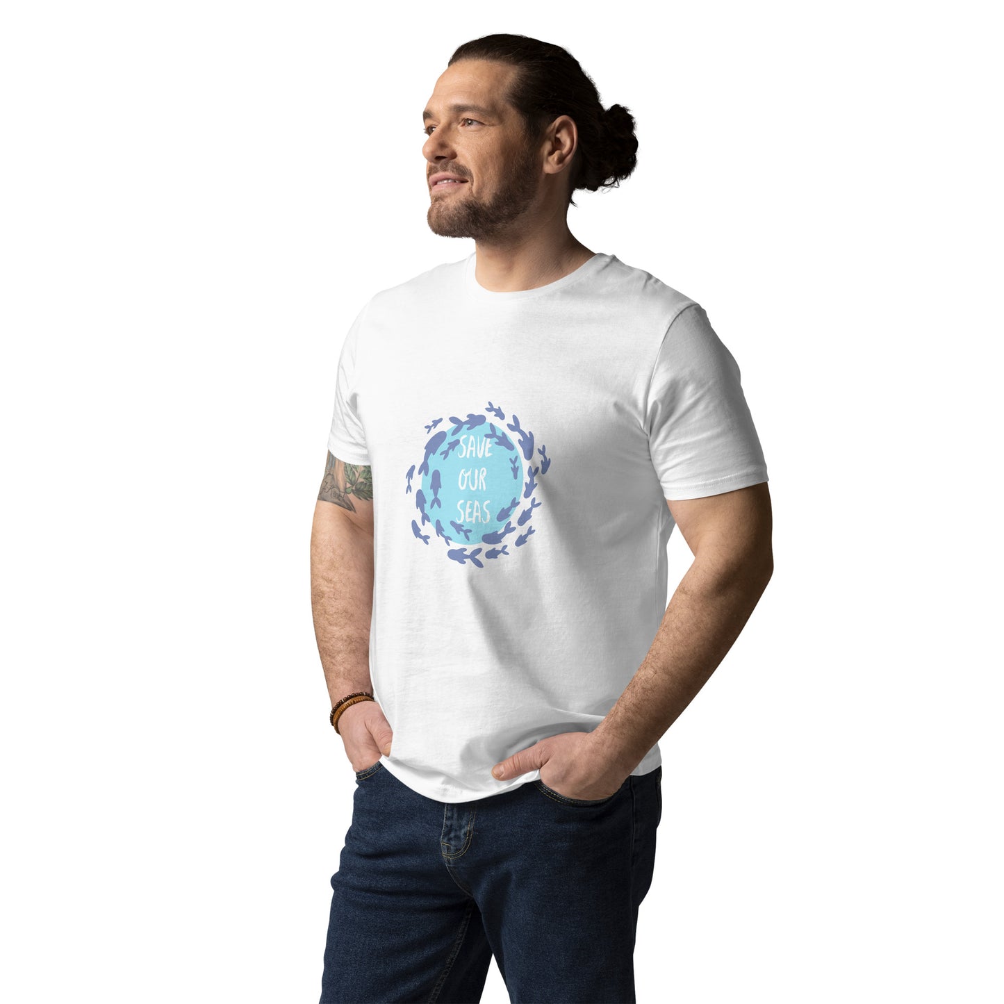 Oceanic Ink Save Our Seas Unisex Organic Cotton T-Shirt