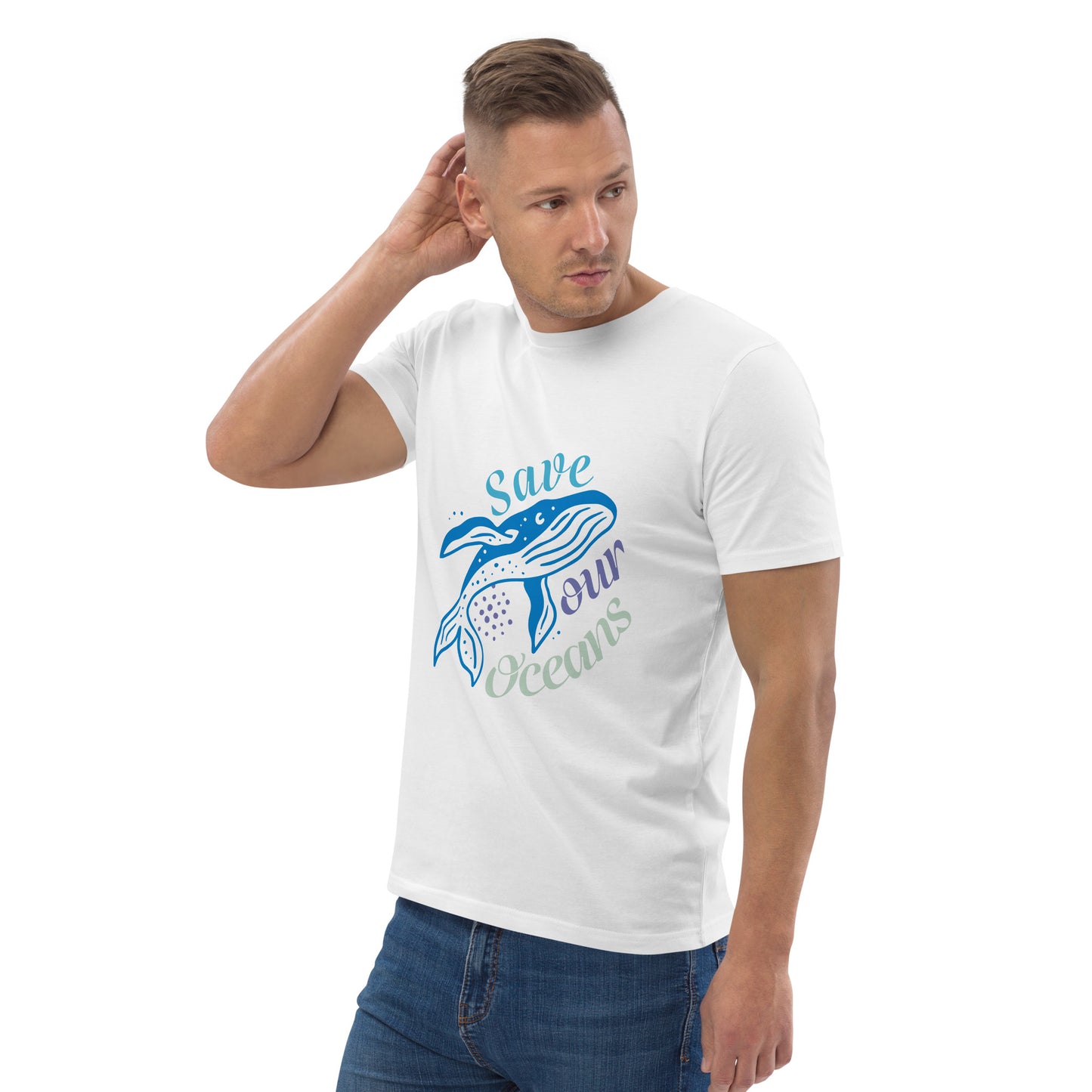 Oceanic Ink Save Our Oceans Men's Organic Cotton T-Shirt